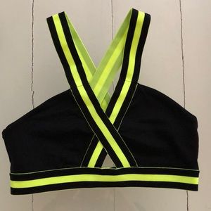 Jo +Jax bra top, XSA, black / neon